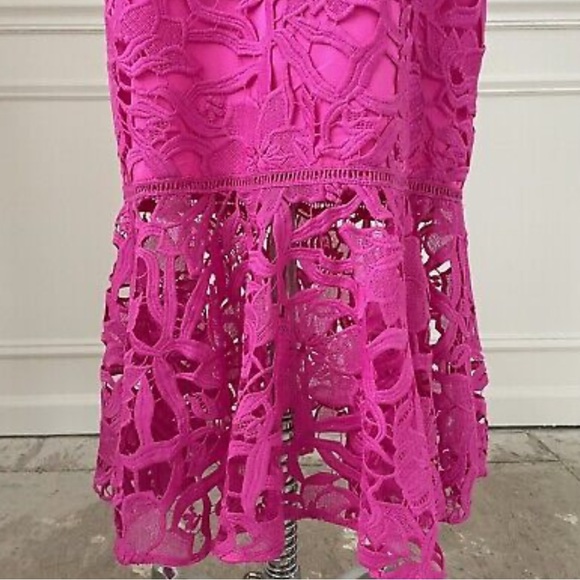Alexia Admor Fuschia Pink Dress Size 6 Style D2793 - Picture 2 of 6